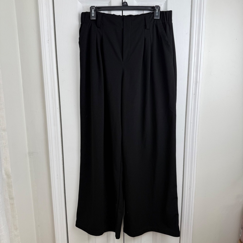 Halara Black Wide Leg Palazzo Pants Lounge Athleisure Size L